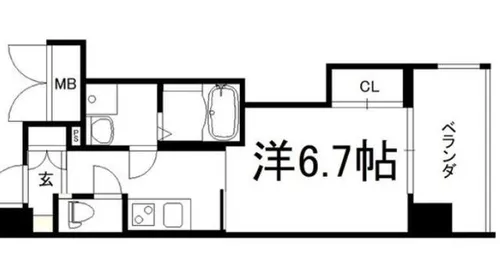 ファーストフィオーレ本町イースト【12階】の間取り