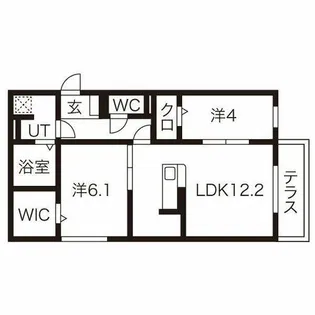 ダイヤハウスⅤ【202号室】の間取り