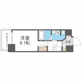 ルーエ天満橋【13階】の間取り