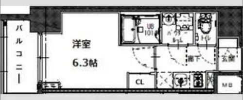 JMFレジデンス海老江【13階】の間取り
