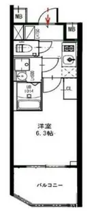 大阪府大阪市福島区玉川2丁目【マンション】の間取り