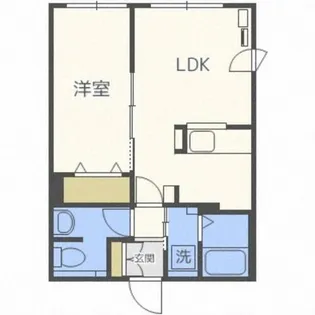 フェリーチェ琴似【2階】の間取り