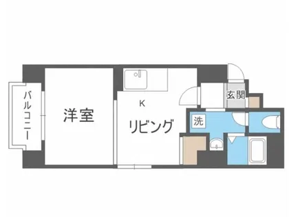 クレアシオン桑園II【6階】の間取り