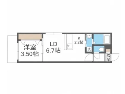 フォレスタ円山【3階】の間取り