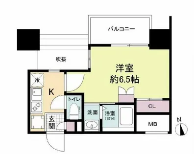 セレニテ難波グランデシュッド【5階】の間取り