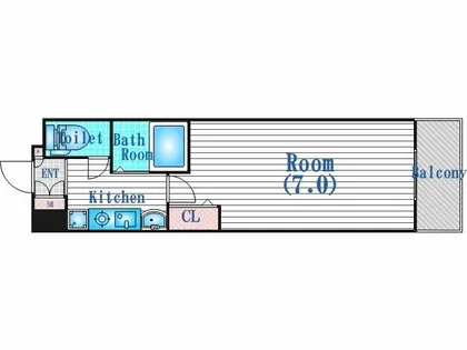 エスリード同心第5【4階】の間取り