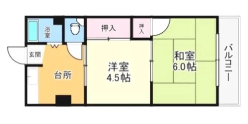 板倉マンション【2階】の間取り