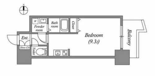 プライムアーバン松屋町【2階】の間取り