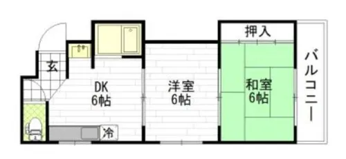 クリスタルハイツ【3階】の間取り