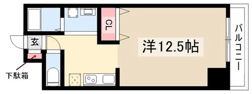THUマンション【302号室】の間取り