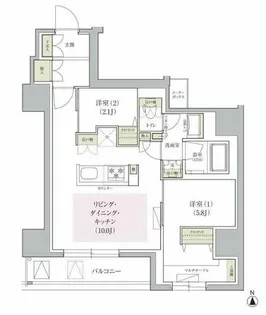 アーバネックス天満橋Front【7階】の間取り