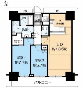 ルネッサなんばタワー【7階】の間取り