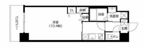アーバネックス梅田東【8階】の間取り