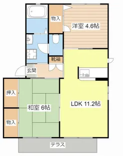 グランステージ 興和【0105号室】の間取り