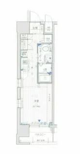 エスリード御堂筋梅田【11階】の間取り