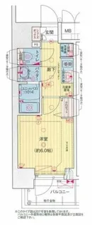 プレサンス西九条シティベイ【5階】の間取り