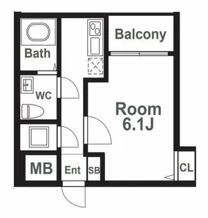SERENiTE本町reflet【7階】の間取り