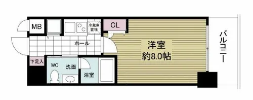 ISM谷町六丁目【5階】の間取り