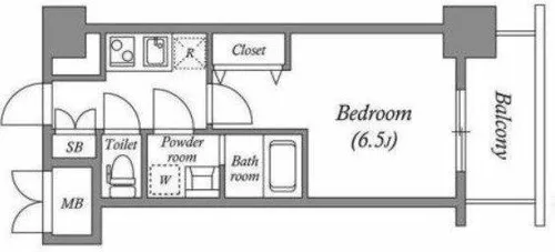 ワールドアイ難波City Gate【9階】の間取り