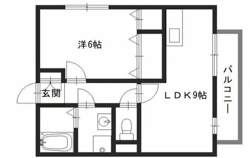 サニーハイツ【202号室】の間取り