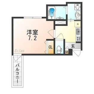 大阪府堺市西区津久野町3丁【アパート】の間取り