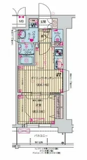 プレサンス天神橋筋六丁目ヴォワール【6階】の間取り