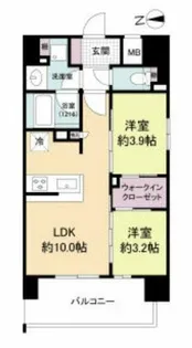 ソルレヴェンテ新梅田【10階】の間取り
