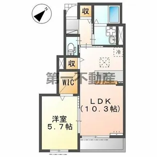 アヴェルラ・プラス【1階】の間取り