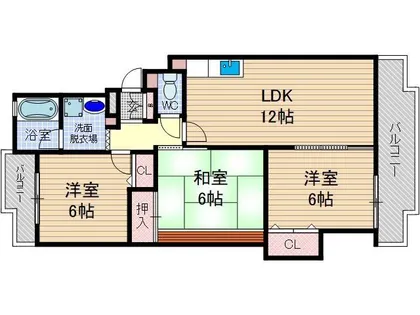 シャロームD【3階】の間取り