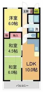グランドゥール畦野【2階】の間取り