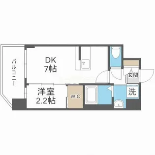 セレニテ難波ミラク壱番館【6階】の間取り