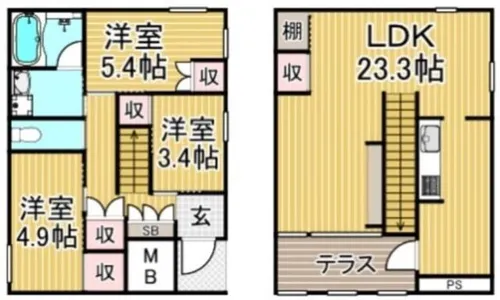 アーバン セオリーズ【206号室】の間取り