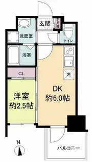 セレニテ天満橋アリア【2階】の間取り