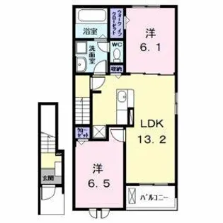 グランディールC-2【203号室】の間取り