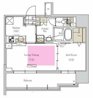 アーバネックス本町【13階】の間取り