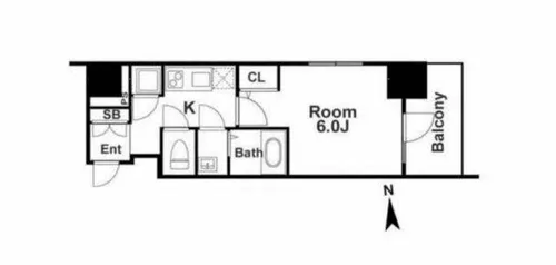 エスリード阿波座ラグジェ【12階】の間取り