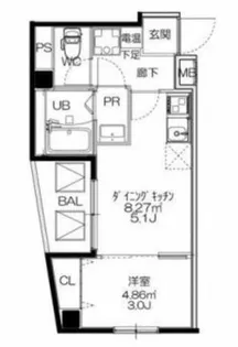 SERENiTE-04【9階】の間取り