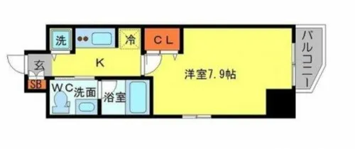 アーデン堺筋本町【2階】の間取り