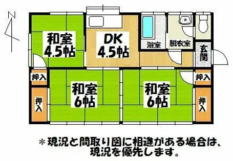 福岡県大牟田市大字白銀【一戸建】の間取り