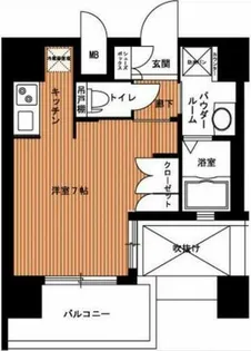エイペックス南堀江【2階】の間取り