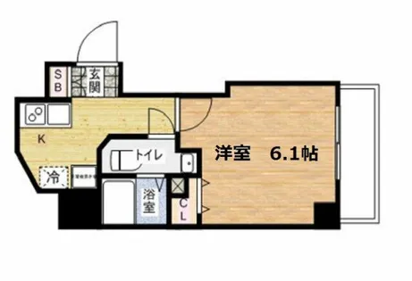 サムティ土佐堀Ribera【3階】の間取り
