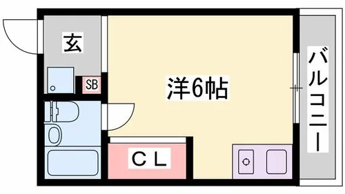 ローズレジデンス西八代【302号室】の間取り