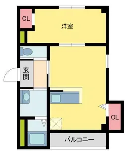 Fine Ark【201号室】の間取り