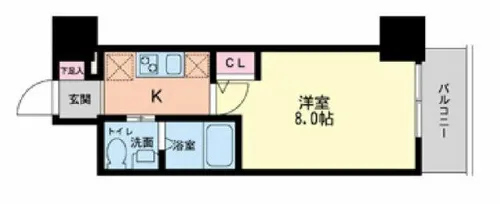 セレニテ本町グランデ【15階】の間取り