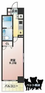レジデンス京橋スクエア(旧ルクレ京橋)【2階】の間取り
