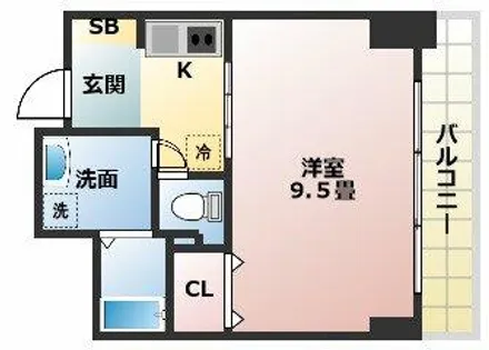 ウィスタリア京橋【3階】の間取り
