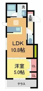 コンフォート池田室町【1階】の間取り