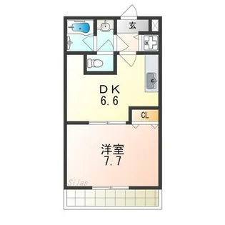 ボナール鳳南【2階】の間取り