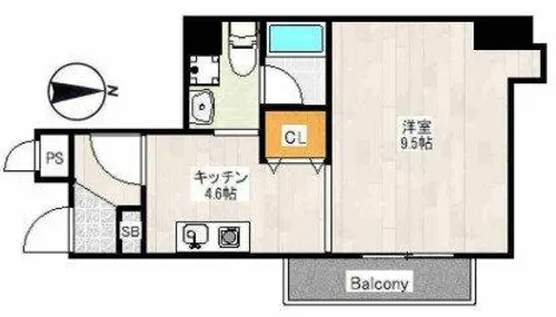 Romisky南久宝寺【6階】の間取り