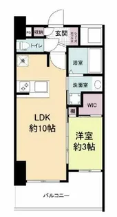 セレニテ桜川駅前プリエ【4階】の間取り